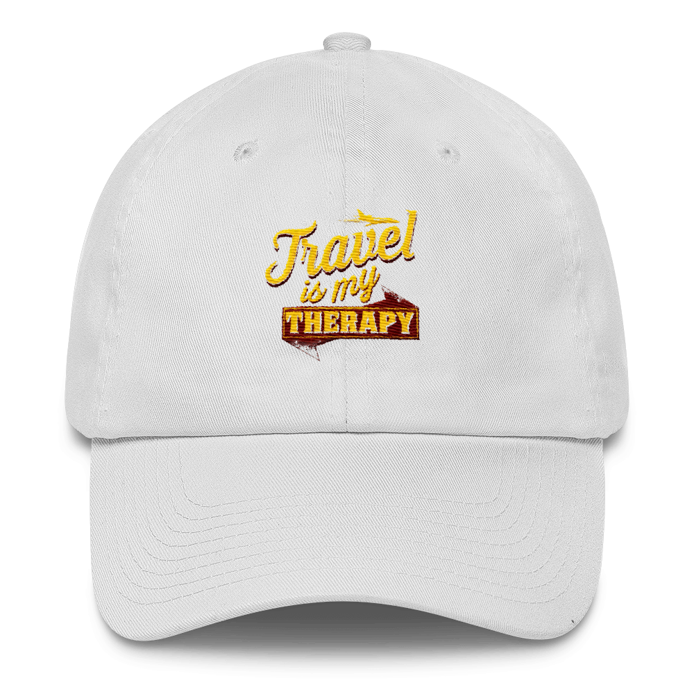 Travel is my Therapy Cotton Cap - Chocolate Ancestor