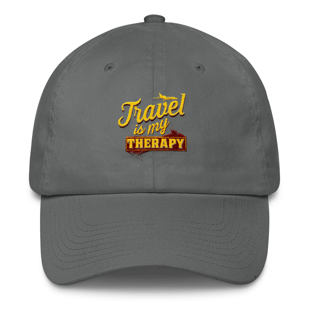 Travel is my Therapy Cotton Cap - Chocolate Ancestor
