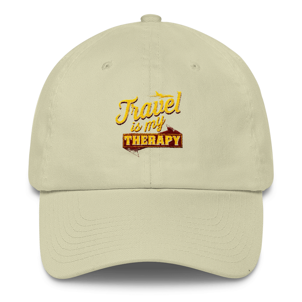 Travel is my Therapy Cotton Cap - Chocolate Ancestor