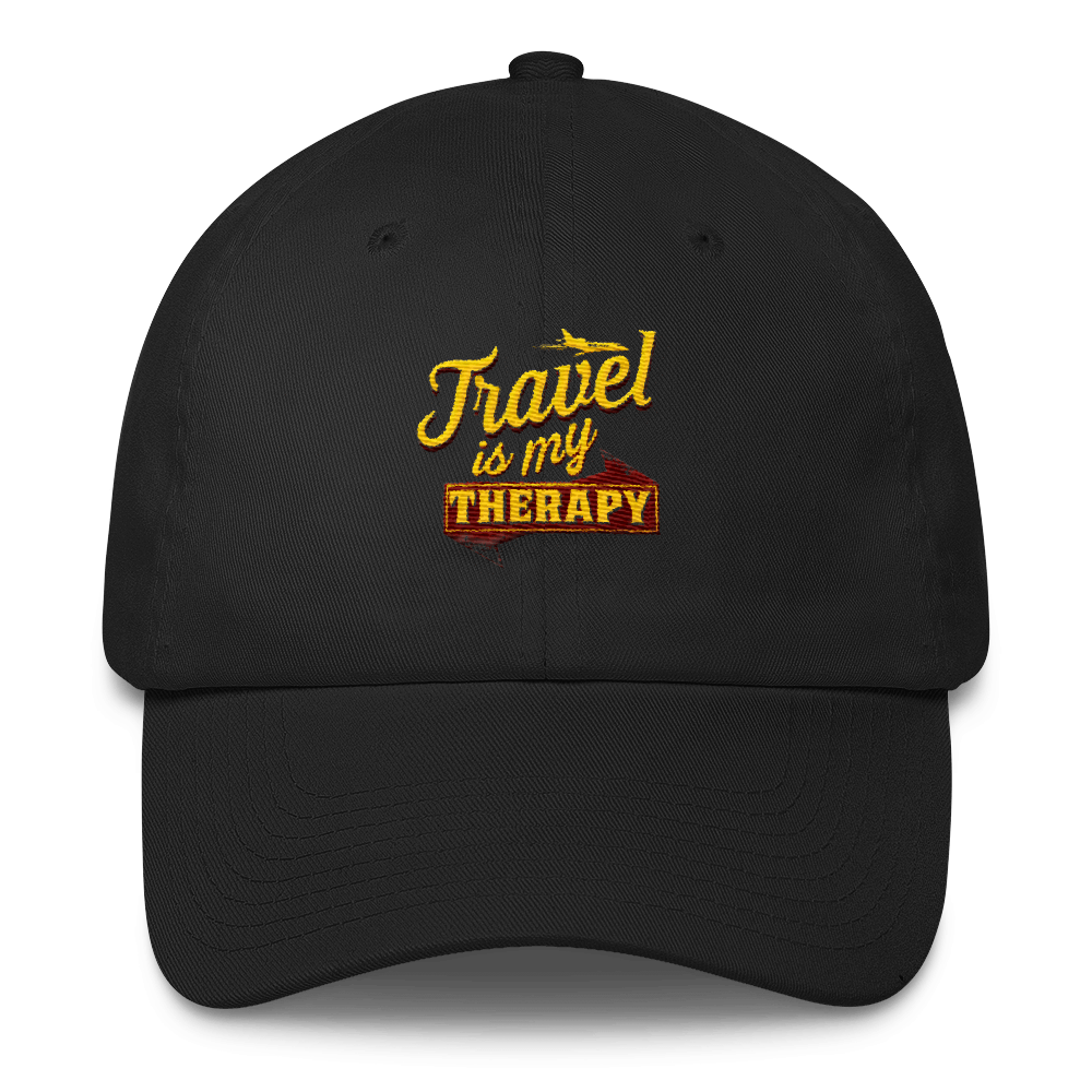 Travel is my Therapy Cotton Cap - Chocolate Ancestor