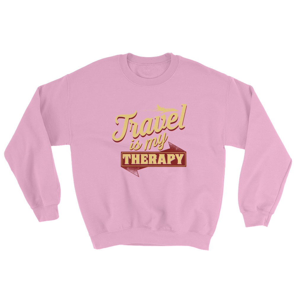 Travel is My Therapy Unisex Sweatshirt - Chocolate Ancestor