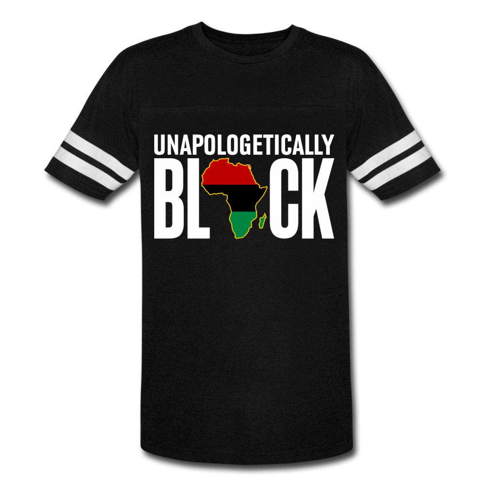 Unapologetically Black Pan African RBG Vintage Sport Unisex T-Shirt - Chocolate Ancestor