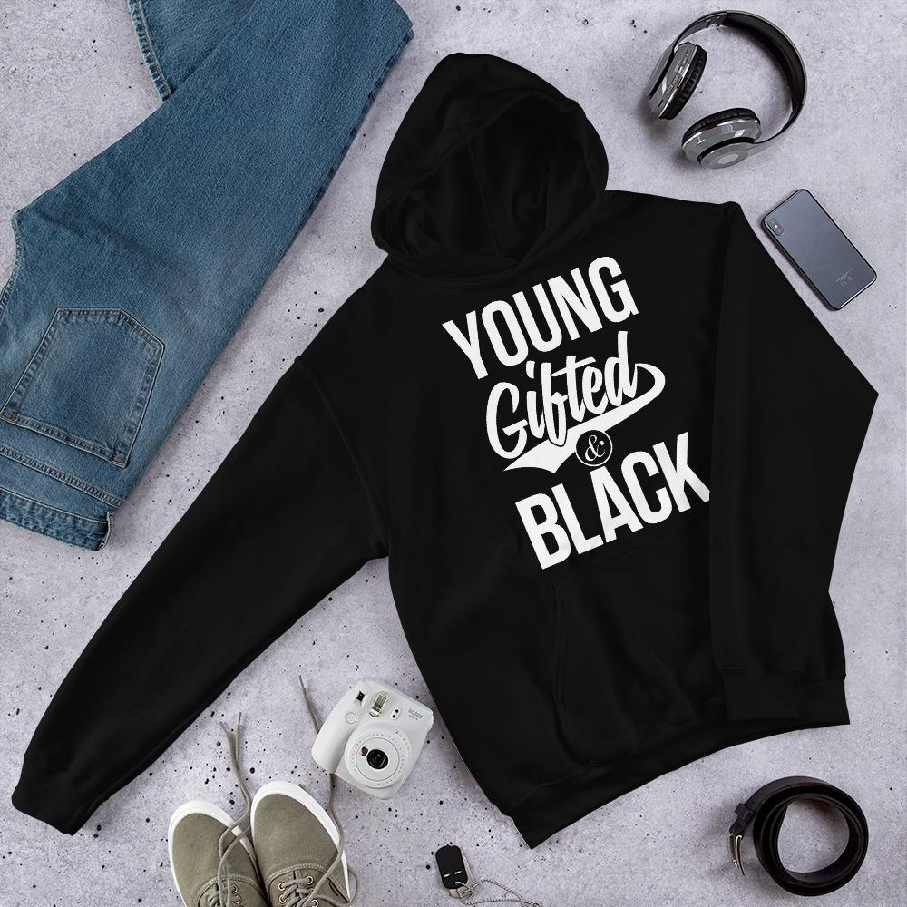 Young Gifted & Black Unisex Hooded Sweatshirt - Chocolate Ancestor
