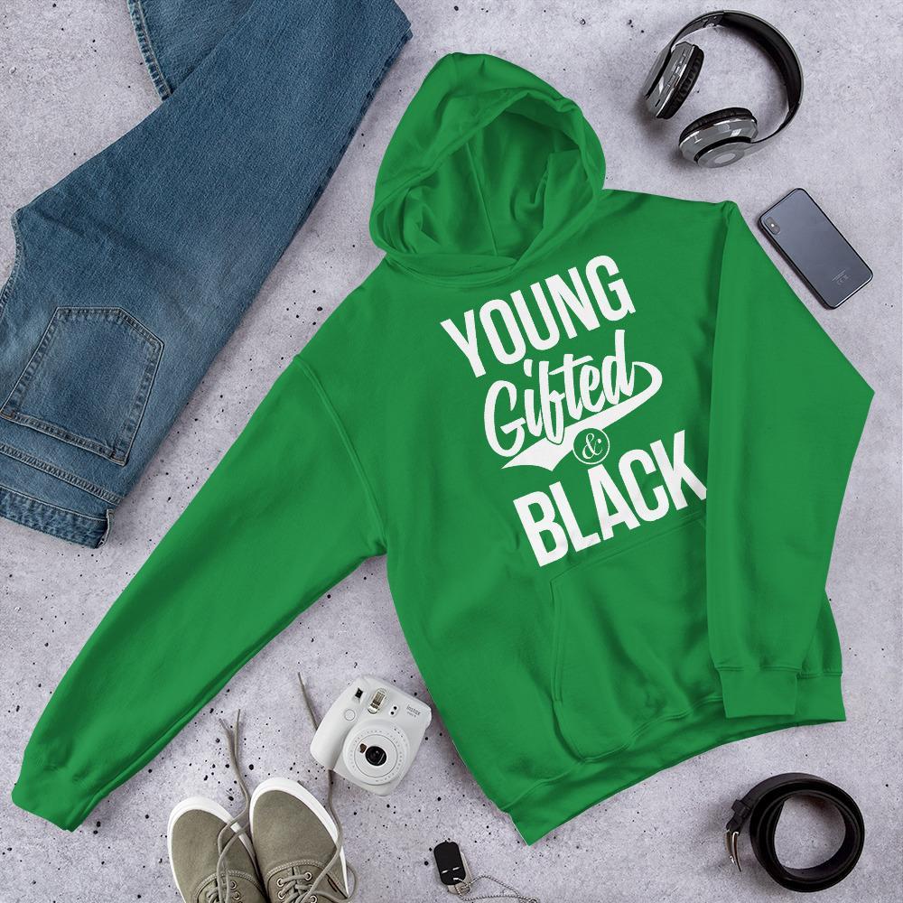 Young Gifted & Black Unisex Hooded Sweatshirt - Chocolate Ancestor
