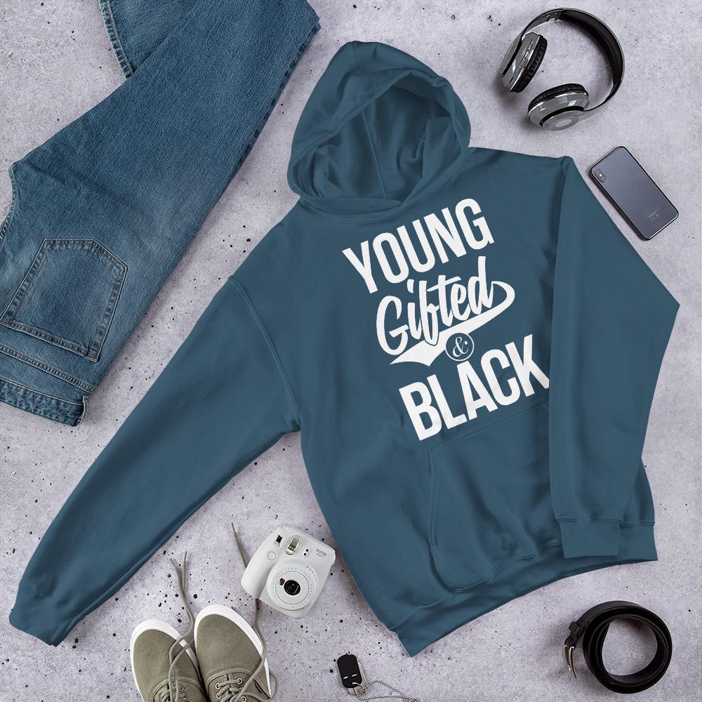Young Gifted & Black Unisex Hooded Sweatshirt - Chocolate Ancestor